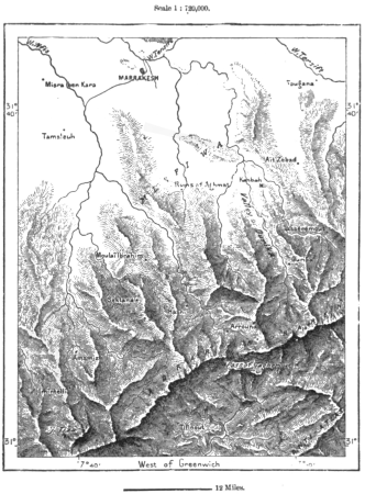 AFR V2 D427 Crests and passes of the Atlas south of Marrakesh, 12 June 1891