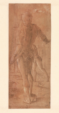 Roberti - Standing Man with a Bow, Viewed from Behind, I 412 (PK), Ercole de' Roberti