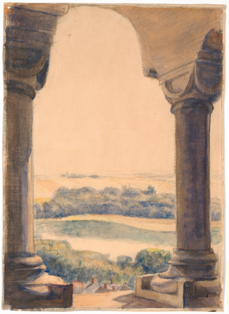 View from Viborg Cathedral's south tower, Poul Simon Christiansen, 1906