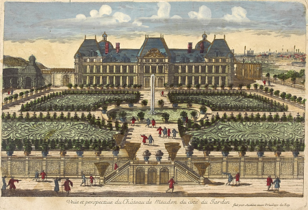 View and perspective of the Château de Meudon from the garden side, Pierre Aveline