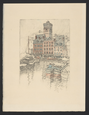 Picturesque New York twelve photogravures from monotypes by C.F.W Mielatz. (No. 10), Coenties slip in 1891 - Mielatz 1905. LCCN2017651520, Charles Frederick William Mielatz, 1908