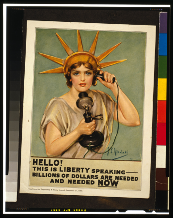 Hello! This is liberty speaking - billions of dollars are needed and needed now - Z.P. Nikolaki. LCCN93502270, Z. P. Nikolaki, 1918