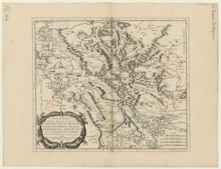 Vangiones, southern part of the archbishopric of Mayence states of the palatine princes of Zweybruck or Two Bridges in the Palatinate of the Rhine / by Mr. Samson, 1669