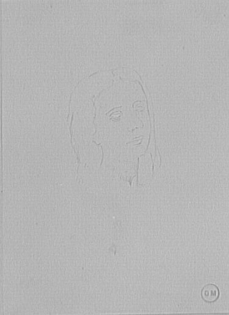 Study of a woman's head for the Sphinx divined, Gustave Moreau