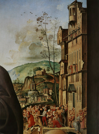 The Visitation with Saints Nicholas and Anthony, Piero di Cosimo, circa 1490
