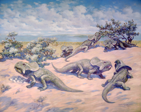 Nesting Protoceratops, 1922