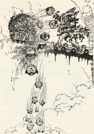 The road to Oz; in which is related how Dorothy Gale of Kansas, the Shaggy Man, Button Bright, and Polychrome the Rainbow's daughter met on an enchanted road and followed it all the way to the (14773012863), 1909