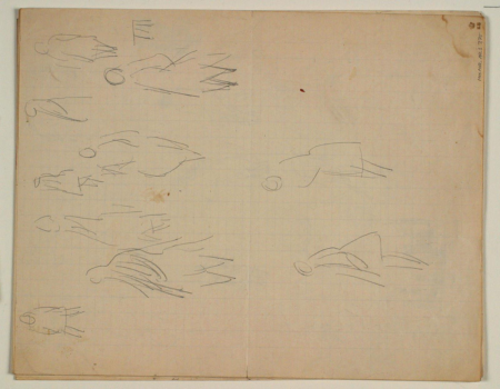 Sketches of figures in motion, Niels Larsen Stevns