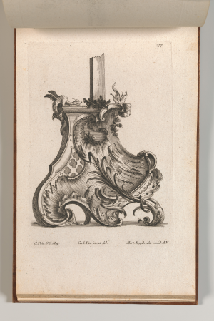 Page from Album of Ornament Prints from the Fund of Martin Engelbrecht, Jeremias Wachsmuth, circa 1750–56