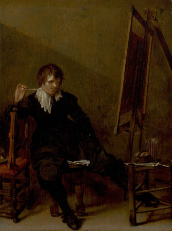 An Artist in Front of the Easel, Pieter Codde, between 1635 and 1640