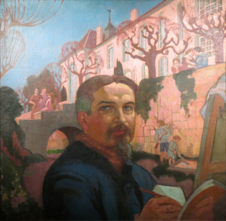 Self-portrait in front of the Priory, Maurice Denis, 1921