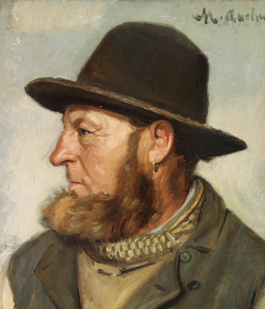 The fisher and lifeboatman Ole Svendsen., Michael Peter Ancher, between 1882 and 1927