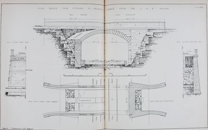 Railway practice. A collection of working plans and practical details of construction in the public works of the most celebrated engineers on the several railways, canals, and other public works (14758086242), Samuel Charles Brees, 1836