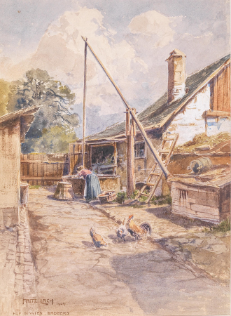 Fritz Lach Hof in Wien Erdberg 1904, Fritz Lach