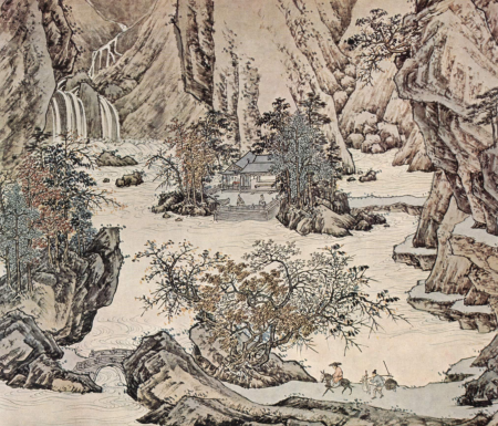 Landscape in the style of Li T'ang, Qiu Ying, between 1530 and 1550