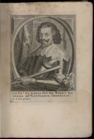 His Ex. Count Jean de Weert, general of the imperial cavalry, Pieter de Jode II, 1652