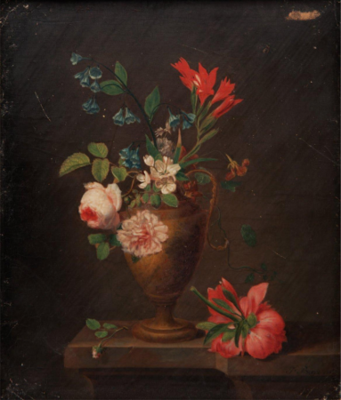 Still life on a ledge, Jean Baptiste Berré, between 1790 and 1799