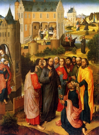 Master of the Legend of Saint Barbara, Master of the Legend of Saint Catherine - Altarpiece of Job - Story of St. Peter, Friedländer, ENP, vol. 4, nr. 069, ENP04069 01-image large