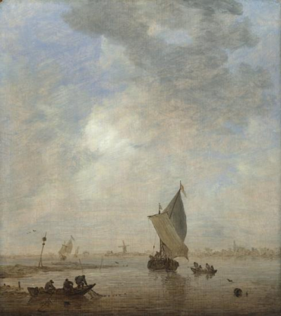 Fishermen hauling a Net., Jan van Goyen, between 1640 and 1645