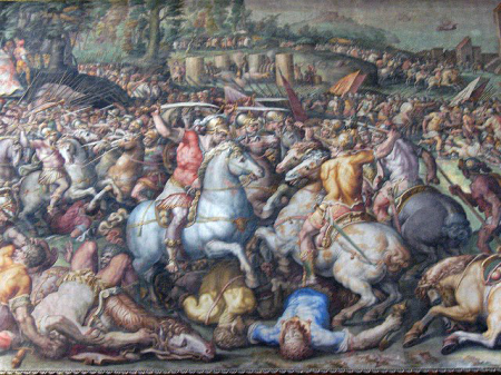 The Florentine Soldiers defeat the Pisan army at torre San Vincenzo, from 1555 until 1572