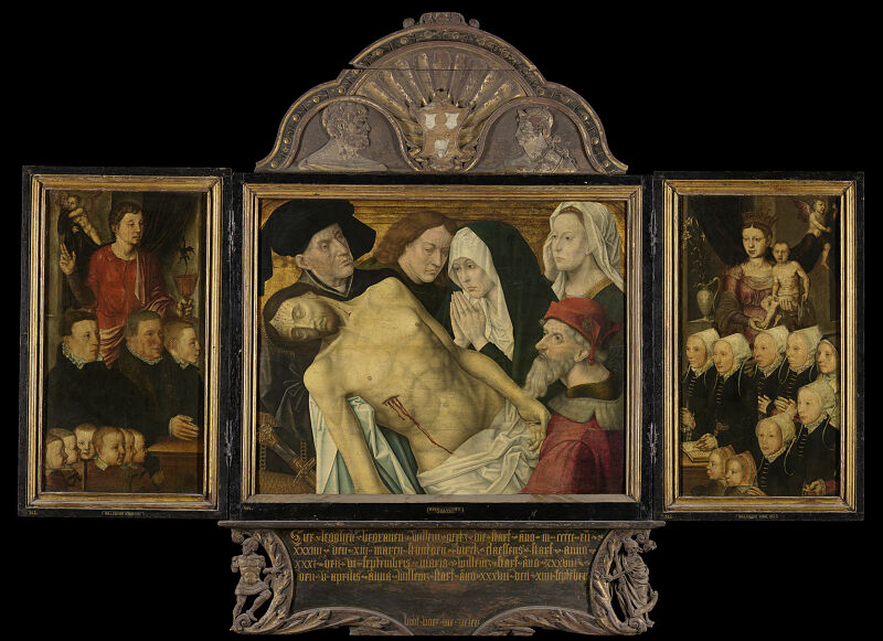 Memory triptych - Flemish Triptych, Hugo van der Goes, 1527