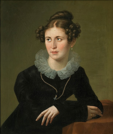 Portret młodej damy - Józef Oleszkiewicz, Józef Oleszkiewicz, 1821