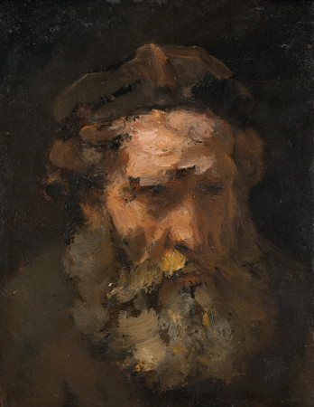 Head of Saint Matthew, Rembrandt, between 1660 and 1664