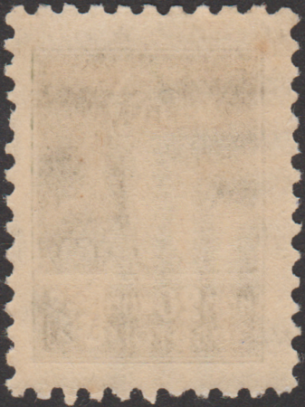 The Soviet Union 1925 CPA 163 stamp back (1st standard issue of Soviet Union. 5th issue. Worker) 600dpi, December 1925