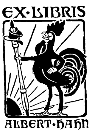 Notenkraker Ex libris AHahn, Albert Hahn, between 1907 and 1918