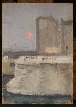 Fragment of a city in a fog, Tadeusz Makowski, circa 1911