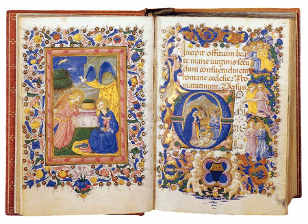 Book of Hours for the Use of Rome (Folios 14v-15r), Zanobi Strozzi, circa 1445