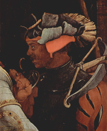 Reception of St. Erasmus by St. Mauritius, Matthias Grünewald, circa 1517-1523