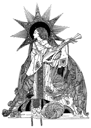 Half-title design for anthology, The Year's at the Spring, 1920