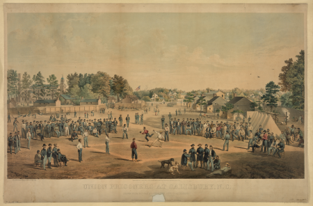Union prisoners at Salisbury, N.C. - drawn from nature by Act. Major Otto Boetticher ; lith. of Sarony, Major & Knapp, 449 Broadway, N. York. LCCN94508290, 1863