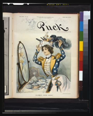 Columbia's Easter bonnet - Ehrhart after sketch by Dalrymple. LCCN98511157, Louis Dalrymple, 1901