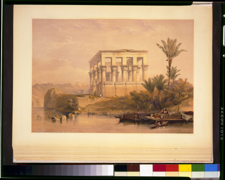 The hypaethral Temple at Philae called the bed of Pharoah - David Roberts, R.A. LCCN2002718681, David Roberts, 1846