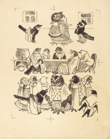 КУЗНЕЦОВ КОНСТАНТИН иллюстрации к Сказке о Глупом мышонке 2, Konstantin Kuznetsov, before 1947