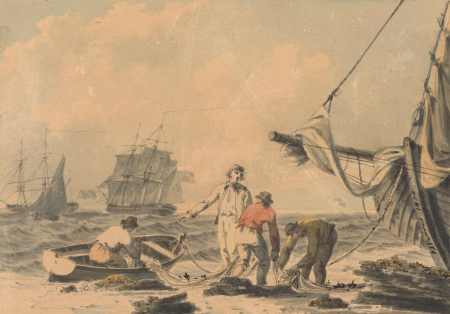 Coast Scene with Figures, John Thomas Serres, 1808