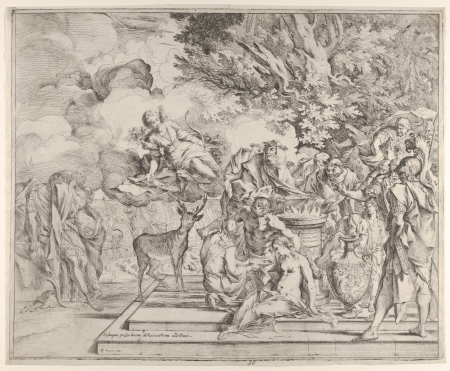 The Sacrifice of Iphigenia, Pietro Testa, circa 1640–42