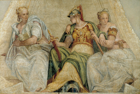Minerva between Geometry and Arithmetics, Paolo Veronese, 1551