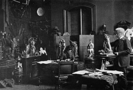 Jean-Léon Gérôme with a model, Jean-Léon Gérôme, no later than 1904