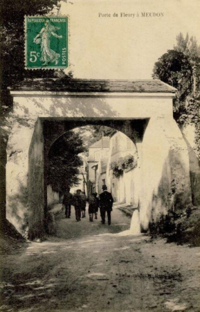 Meudon.Porte de Fleury.Semeuse 5 centimes, between 1900 and 1910
