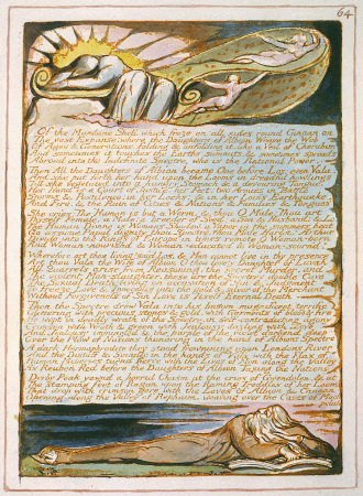 Jerusalem The Emanation of The Giant Albion, copy E, object 64 (Bentley 64, Erdman 64, Keynes 64), William Blake