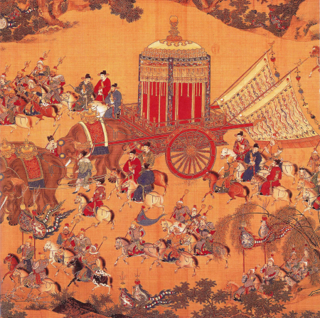 Detail of The Emperor's Approach, Xuande period, Xuande Emperor