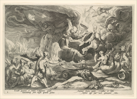The Fall of Phaeton, from the series Ovid's Metamorphoses, Hendrik Goltzius, circa 1588
