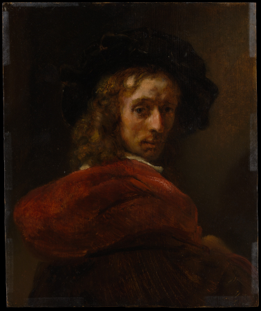 Man in a Red Cloak, Rembrandt, 1650s