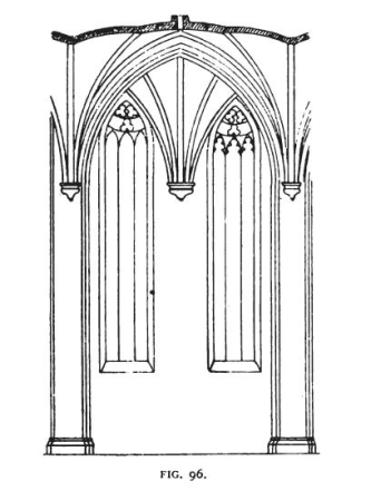 Fig 96 -Elevation of one Bay of the Kruzkirche at Breslau, Charles Herbert Moore