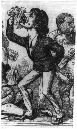 Bewailing the invunerability of General Hancock LCCN2005696204, Frank Leslie, 1880