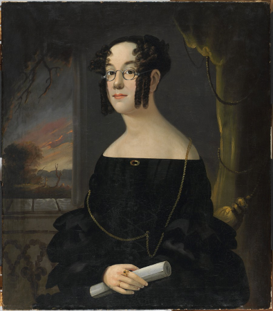 Woman with Spectacles, William Matthew Prior, circa 1838