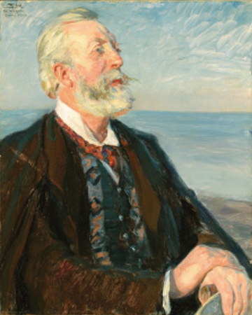 Study for portrait of Holger Drachmann., Peder Severin Krøyer, June 1908